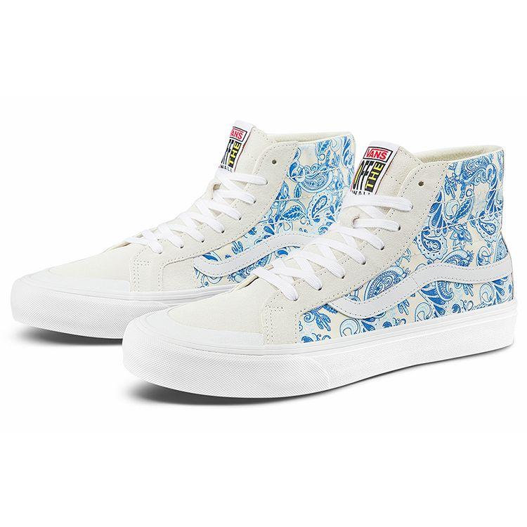 Vans Sk8 Hi Casual Lightweight Breathable High-Top Skate Shoes Unisex Sneakers Blue VN0A3MV1686