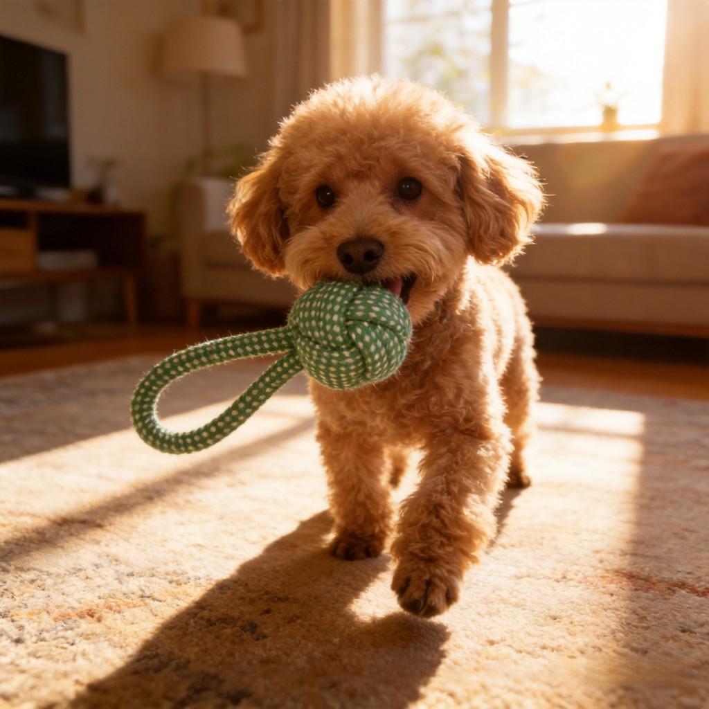 Dog Cat Interactive Chewing Rope Toy With Durable Cotton For Dental Cleaning And Engagement