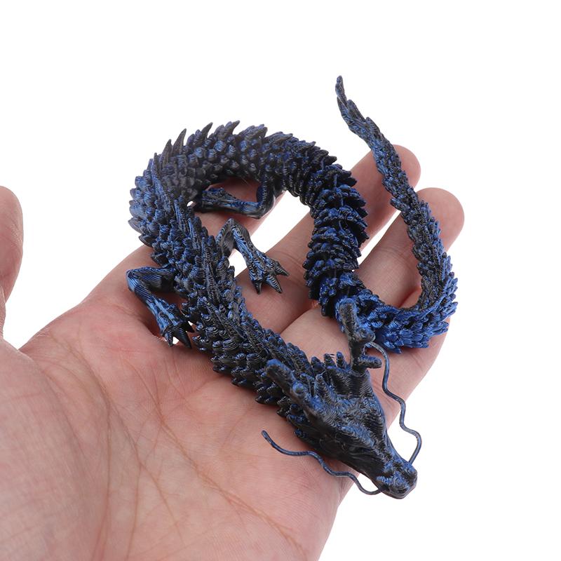 1 Piece Ideal Gift Gem Dragon Fidget Toy 30Cm 3D Printed Rotatable Articulated Dragon For Kids With Adhd Birthday Gifts