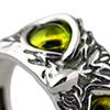 Eye Owl Rings Animal Open Ring Statement for Men Women Teen Boys Girls