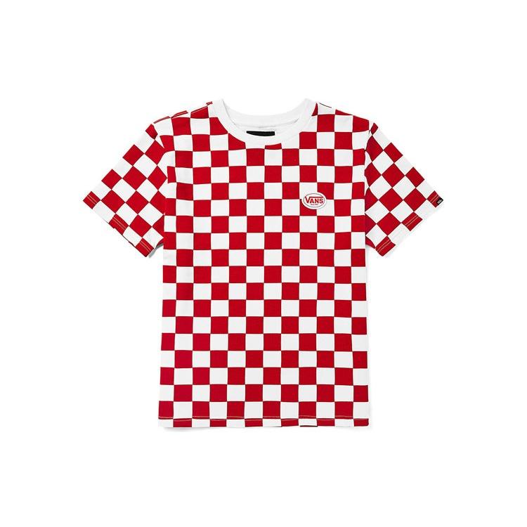 Men s Vans Grid Alphabet Short Sleeve Red VN0A54IDY0W XL