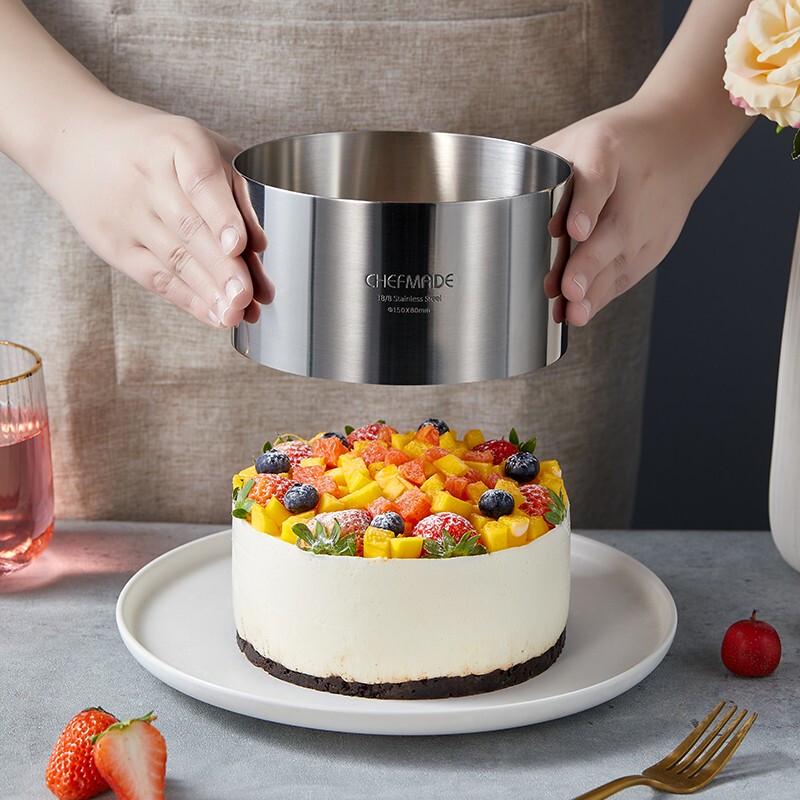 

Xuechu Stainless Steel Mousse Cake Ring