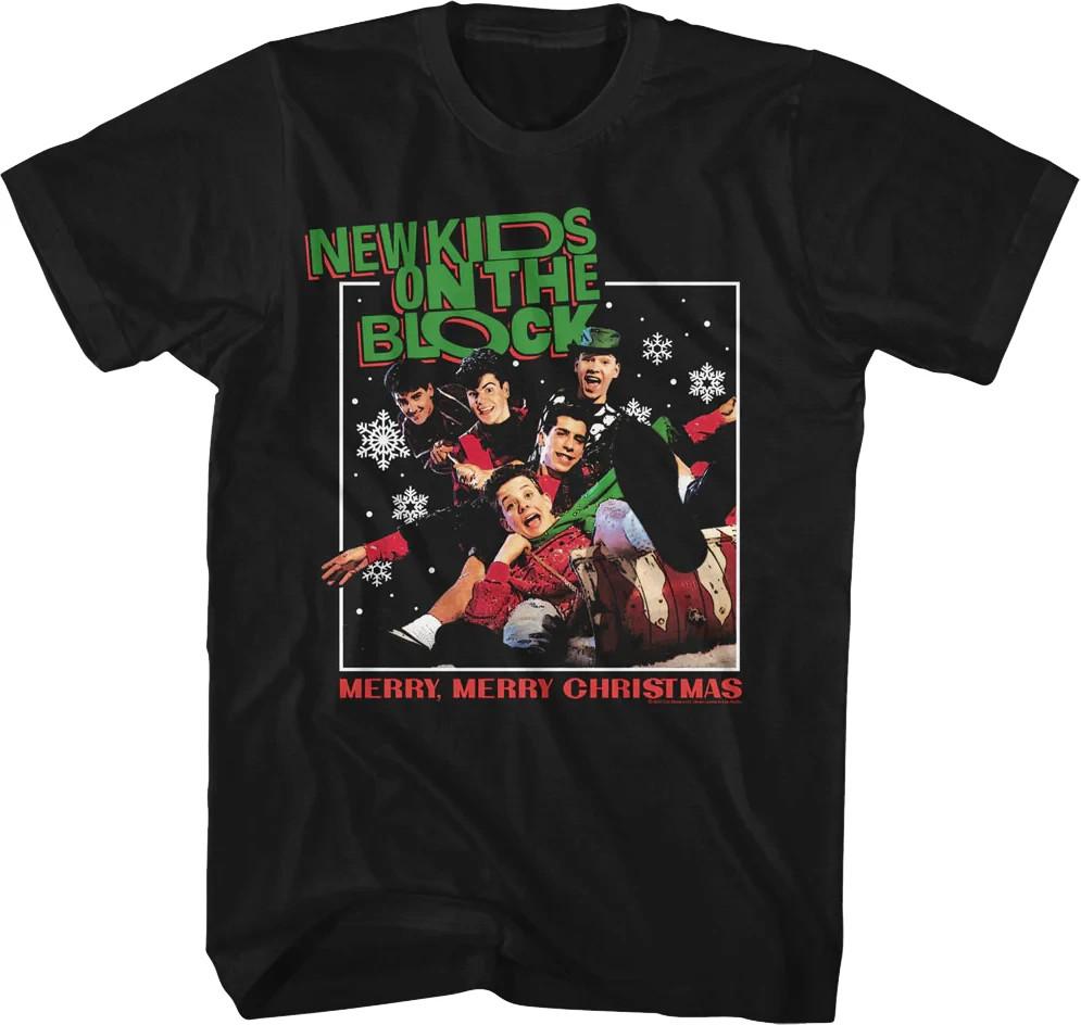 Merry, Merry Christmas New Kids On The Block T-Shirt Size S-4XL Unisex T-Shirt S