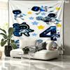 ASTRO BOT Custom Name Wall Tapestry Aesthetic Wall Hanging Printed Fabric Blanket Decorative Tapestries for Bedroom Living Room Home Decor