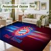 Crystal Velvet Square Rug Custom NameBayern Munich Pattern Non Slip Home Floor Decor Rug