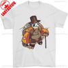Steampunk Pandabär Herren T-Shirt Punk Style Kreatives Muster Druckdesign Herren Baumwolle Tee Tops Lässig Sommer Männlich Kurzarm