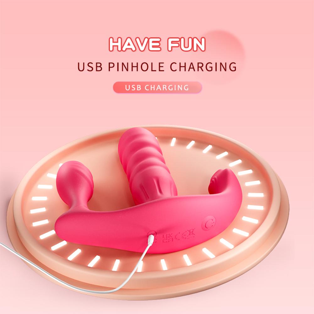 Thrusting Dildo Vibrators Truser for Kvinner Klitorisstimulator Kvinnelig Onanist Vagina Massasje Par Erotisk leketøy Sexmaskin