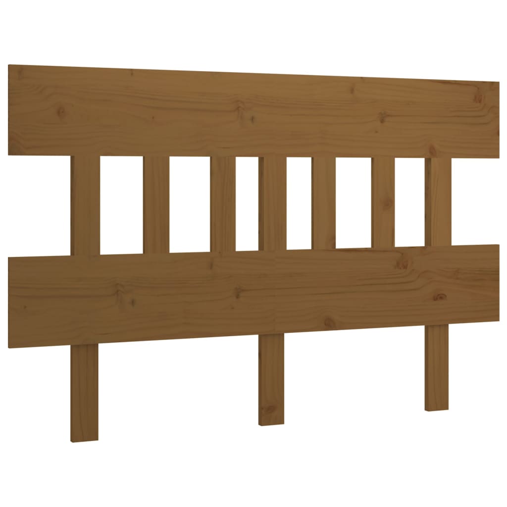 Headboard Honey Brown 123.5 x 3 x 81 cm Solid Pine Wood
