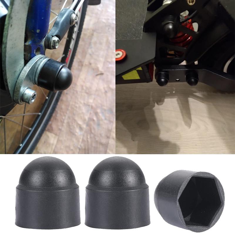 100pcs Screw Protection Cap Cover Bolt Nuts M6 M8 M10 M12 Exposed Hexagon Plastic Front Rear Door Deco for Car Motorcycle