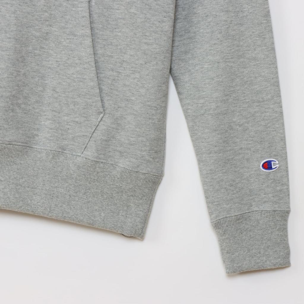 Champion Basic Long Sleeve Fleece Hoodie with Embroidered Oxford Size XL Women's Logo, Gray, (CW-Y107)