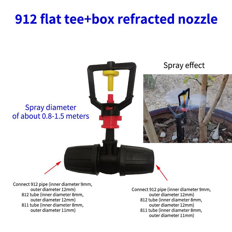 Hanging Misting Nozzle Fog Nozzle Hanging Anti Drip Misting Sprinkler Kits For 8/11 Hoses Mist Water Sprayer
