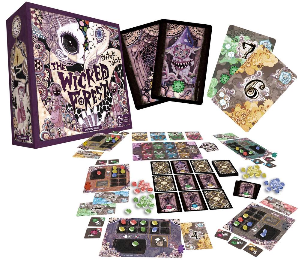 Tactical Games Wicked Forest (3-5 Players, 30-40 Minutes, Ages 14+) Board Game, Multicolor