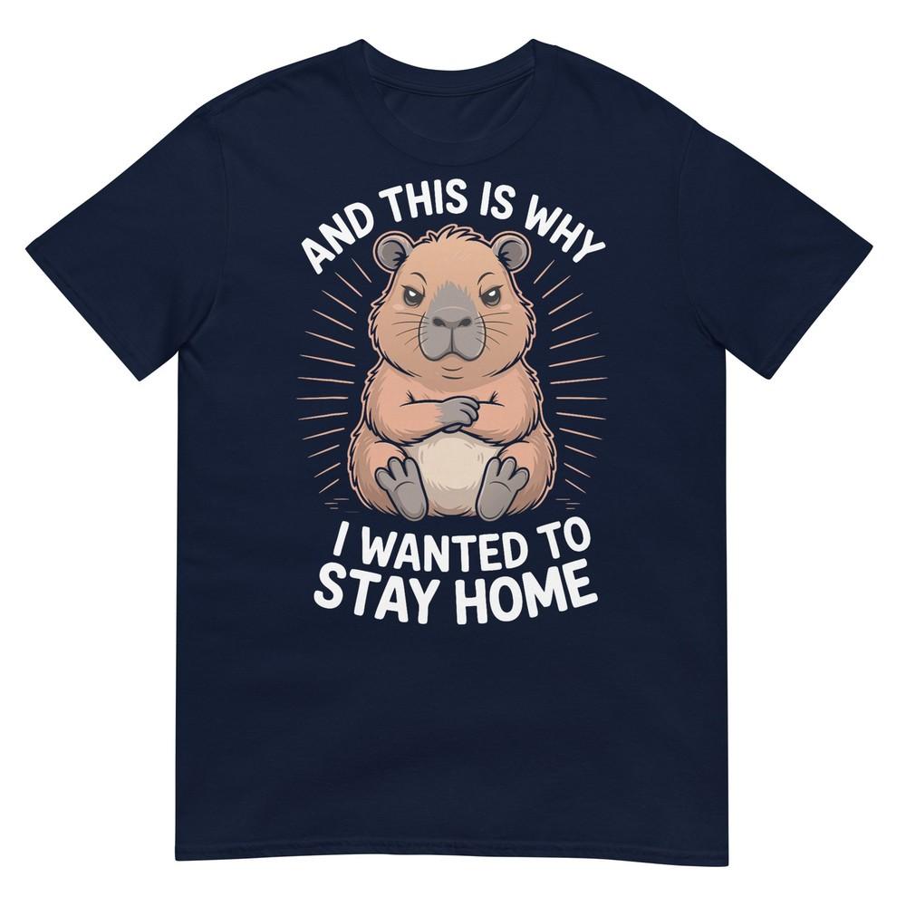Funny Capybara And This Is Why I Wanted To Stay Home Tshirt S