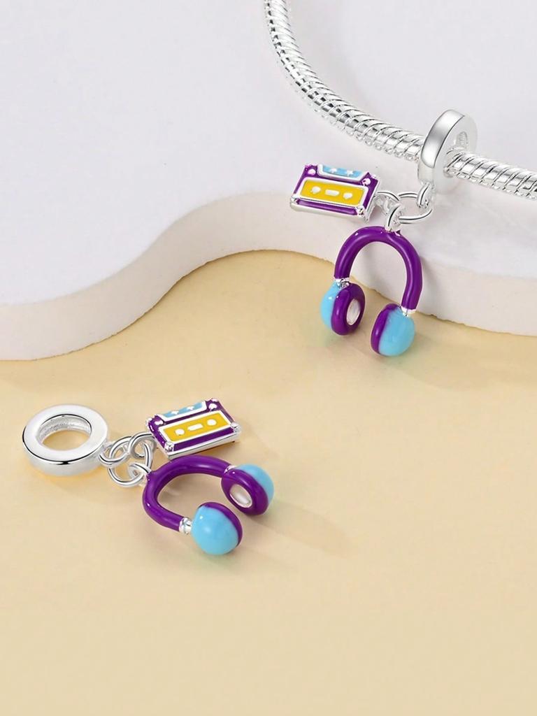 Charms Plata Copper Colors Musical Piano Beads Charm Pendant For Original Bracelet For Women Diy Jewelry Love Gift