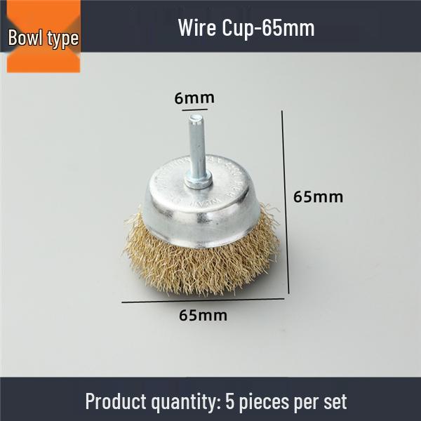 Steel Wire Brush Cup - Stainless Steel Rust Remover & Polishing Wheel for Angle Grinders