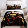 Doppelbett One Punch Man Ganzjahres-Bettbezug Bettdecke Bettwäsche-Set Weicher Steppdeckenbezug und Kissenbezüge Jugendliche Einzel-/Doppel-/Queen-/King-Size