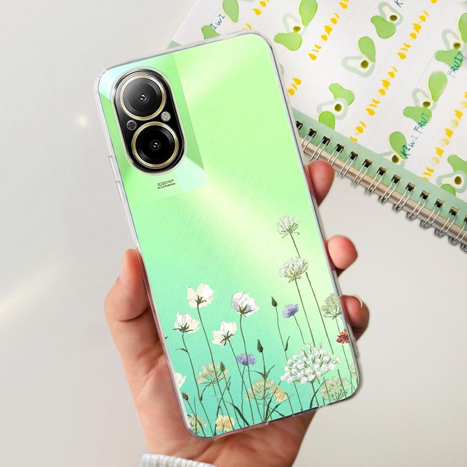 For OPPO Realme C67 4G Case Cute Cartoon Clear Soft Silicone Back Cover For Realme C67 4G RMX3890 C 67 RealmeC67 Shockproof Case