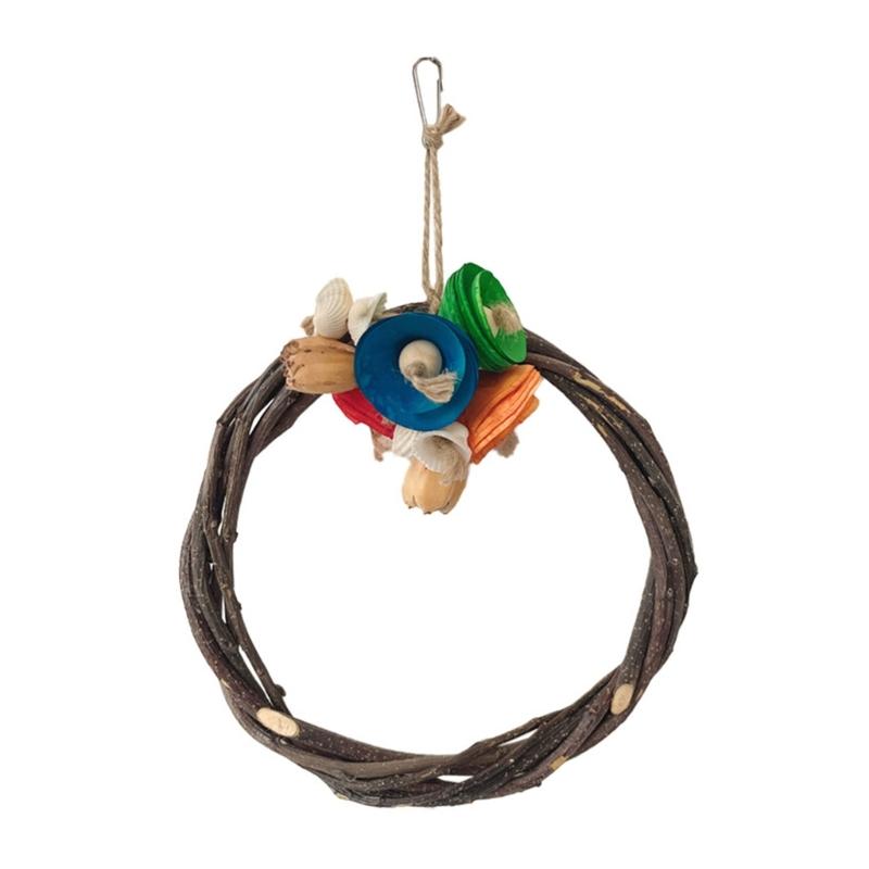 

Bird Rest Station Durablity Swing Branch for Comfort and Entertainment Bird Enthusiasts Bird Shop Owner Training Toy 1