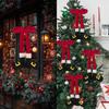 Christmas Bow Elf Leg Decoration Santa Claus Leg Christmas Tree Hanging Pendant Ornaments Christmas 2026 New Year Party Supplies