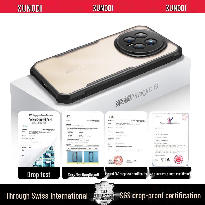 Xundd Transparent Magnetic Ring Kickstand Case for Honor Magic8