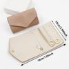 Tragbar für die Reise Ohrringe Ringe Halsketten Broschen Faltbare Aufbewahrungstasche Mini Rolle Schmuckkoffer Reise Schmuck Organizer