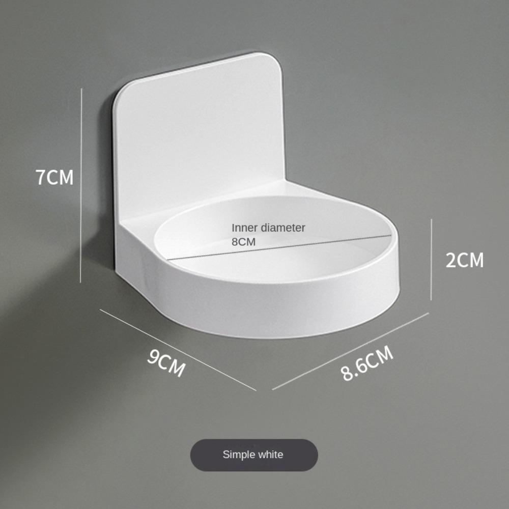 Space-saving Shampoo Storage Rack White Earring Storage Shelf Convenient Mouthwash Cup Bathroom