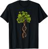 DNA Baum des Lebens Wissenschaft Genetik Biologie Liebhaber Grafik T-Shirt Kurzarm Lässig Rundhals T-Shirt