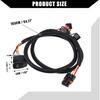 Front/Power Busbar Plug Wire Harness Kit/with Rocker Switch for Polaris RZR PRO XP 4 2020 for Polaris General 19-22 / LED Light Bar Rocker Switch / 1