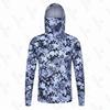 2024 Nou Costum de Pescuit Camuflaj de Vară cu Protecție Solară Mânecă Lungă Mască cu Protecție UV Glugă Costum de Pescuit Upf 50 +