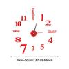 Frameless DIY Wall Clock Wall Clock For Room Decor Creative Fashion Digital 3D Acrylic Wall Clock Decor Sticker DIY Clock Kit