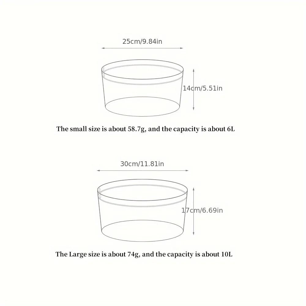 1pc Foldable Camping Sink - Portable Foldable Basin, Transparent Fishing Bucket