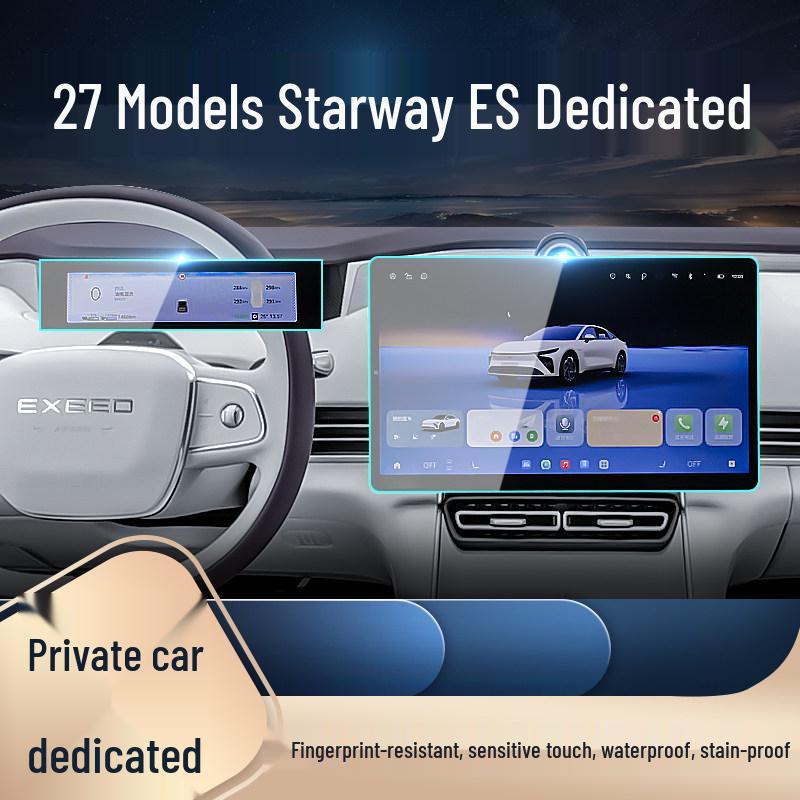 Chery 27 Xingtu ES Car Navigation Tempered Screen Protector for Dashboard
