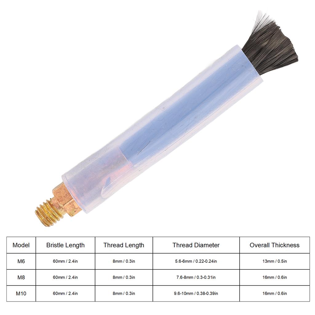 Čisticí kartáče na svarové housenky Mosazná hlava Kartáč pro čistič svarových housenek a spojů Kartáč pro čistič svarových housenek