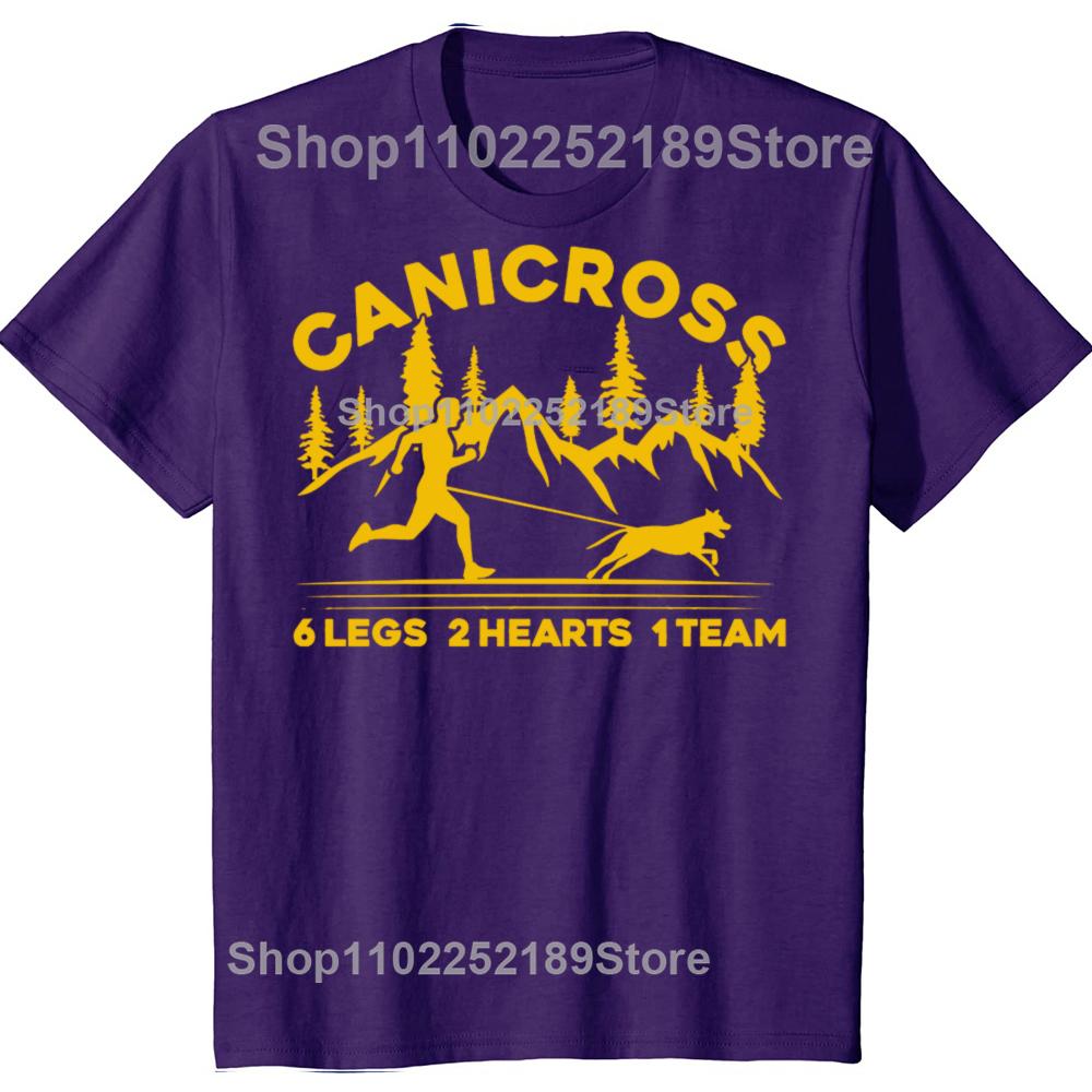 

Funny Canicross Lover Vintage Graphic T-shirts Men Women s Fashion Casual Tshirt 100% Cotton Loose Oversized T Shirt 4XL
