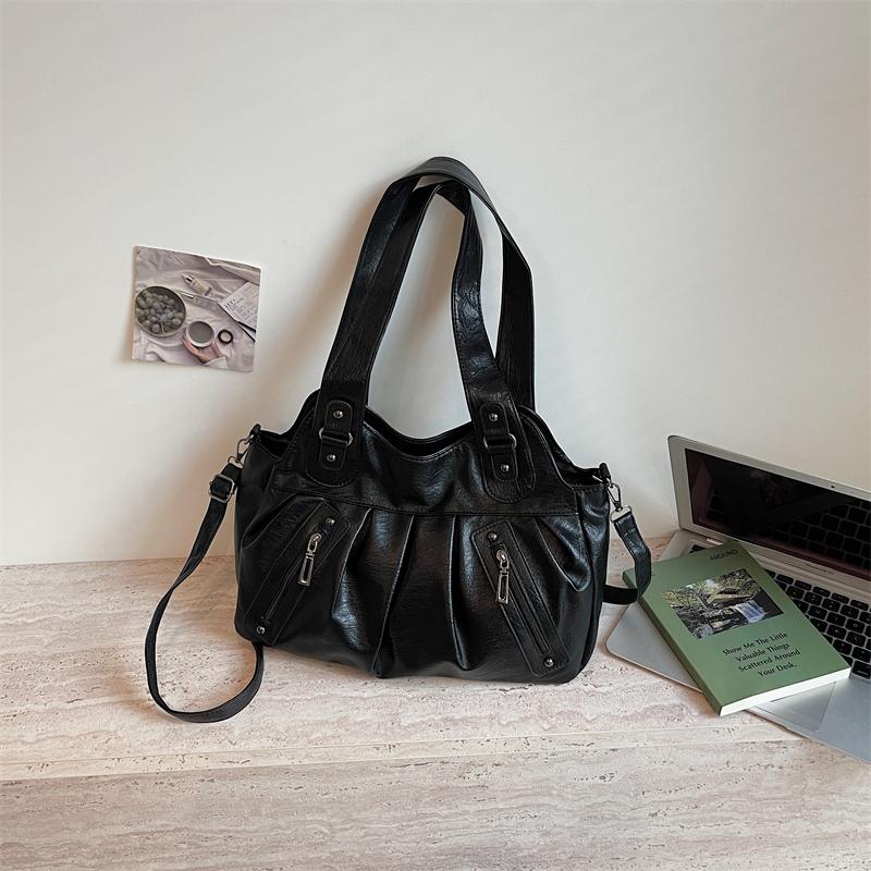 Vintage Women's Large Capacity Shoulder Bag Women's Portable Tote Bag