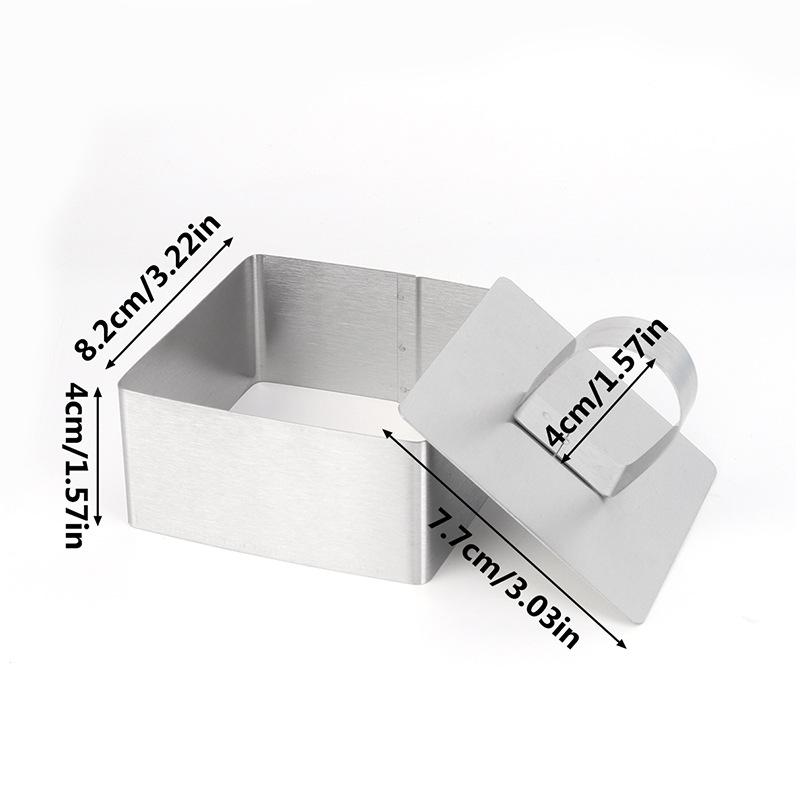 

Stainless Steel Mousse Circle Biscuit Mold for Home Kitchen DIY Round Heart-shaped Flower Cake Circle Tool Kitchen Baking Tools