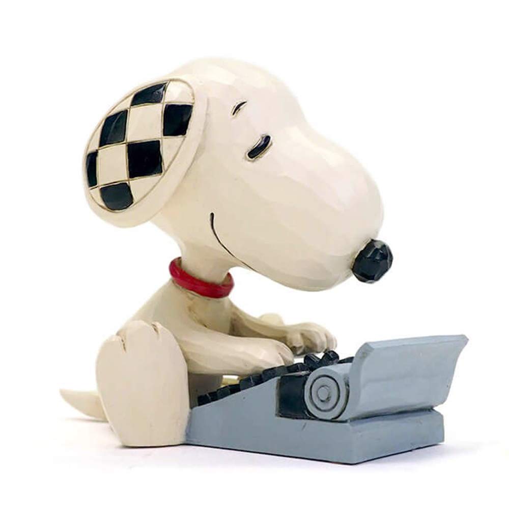 enesco Enesco Peanuts by Jim Shore Snoopy Typing Miniature 3 Multicolor Figurine, Inch,