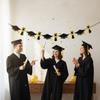 Glitter Decor Graduation Party Banner Reusable Graduation Hanging Banner  Party Supplies