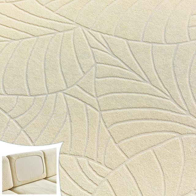 Non -Waterproof Woven Jacquard Seat Cushion Cover Elastic Sofa Furniture Cover Living Room Pets Children Removable Slipcover Furniture Protector