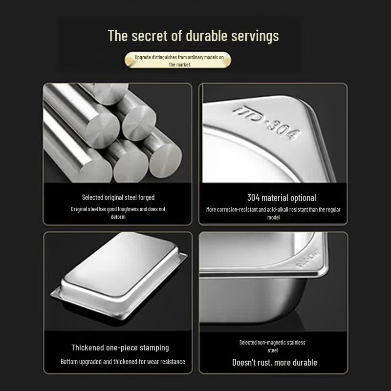 304 Stainless Steel Commercial Food Warmer Pan