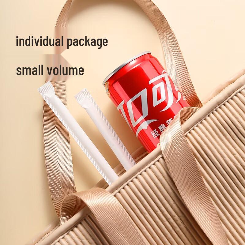 Meiliya Individually Wrapped Disposable Drinking Straws