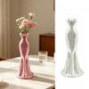 Kleidförmige 3D-gedruckte Blumenvase Verdrehtes Design Dekorative Vase Schreibtisch-Dekoration
