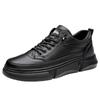 Star-headed woodpecker men's shoes new breathable business dress British casual black men's shoes