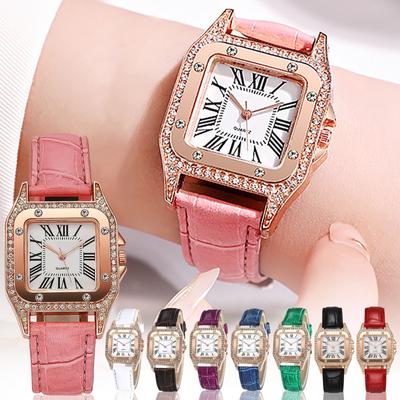 Orologio da Donna con Cinturino in Pelle Casual da Donna Orologio da Polso al Quarzo Orologio Braccialetto