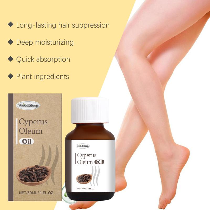 Cyperus Oleum Hair Inhibiting Oil Fast Acting Hair Remover with Skin Hydration for Body Legs and Sensitive Areas