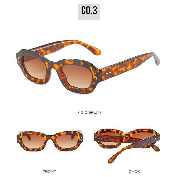Colorful PC full-frame sunglasses, tinted lenses, thick frames, street-style eyewear, outdoor sunglasses, sunshades