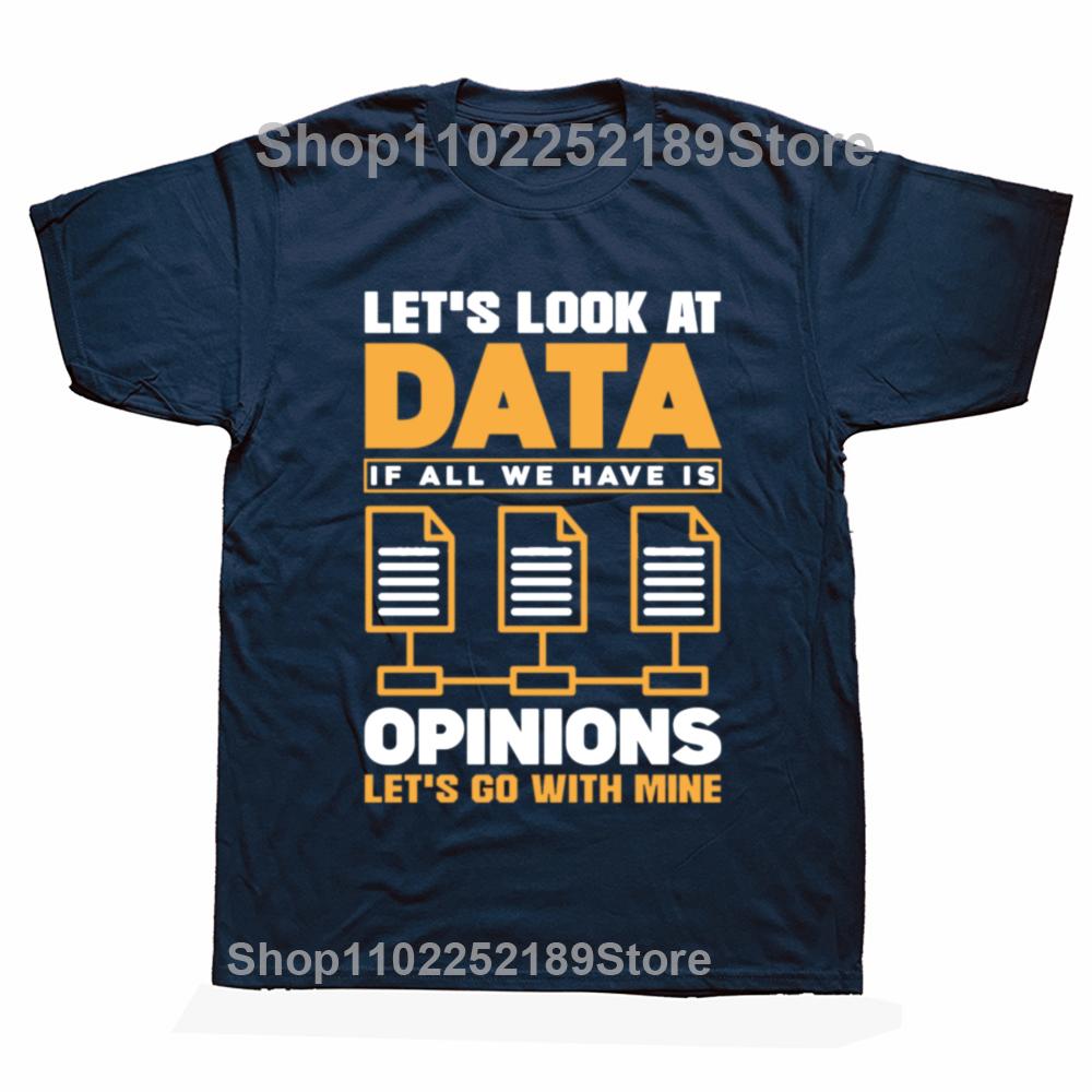 Funny Analytics Data Science Graphic Tshirt Men Women's Fashion Casual Oversized T-shirts Men's 100% Cotton T Shirt
