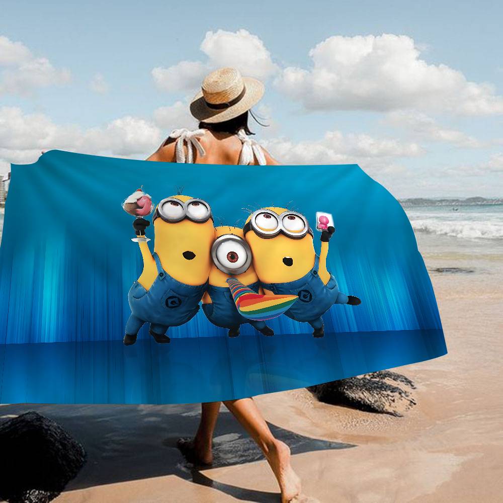 

Classic Movie M-Minion Microfiber Printed Beach Towel Mountain Climbing Yoga Beach Swimming Running Absorbent Soft Towel W40*H60(CM)