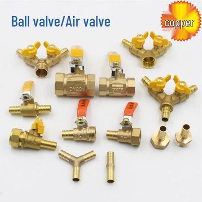 4-Point Yellow Natural Gas Ball Valve with Fine 3-Way Stem