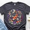Vintage Koi Fisch Shirt, Retro Japanischer Karpfen Grafik T-Shirt, Cottagecore Fisch T-Shirt, Ästhetische Meerestier Kleidung, Tattoo Stil Karpfen Tee, Bot